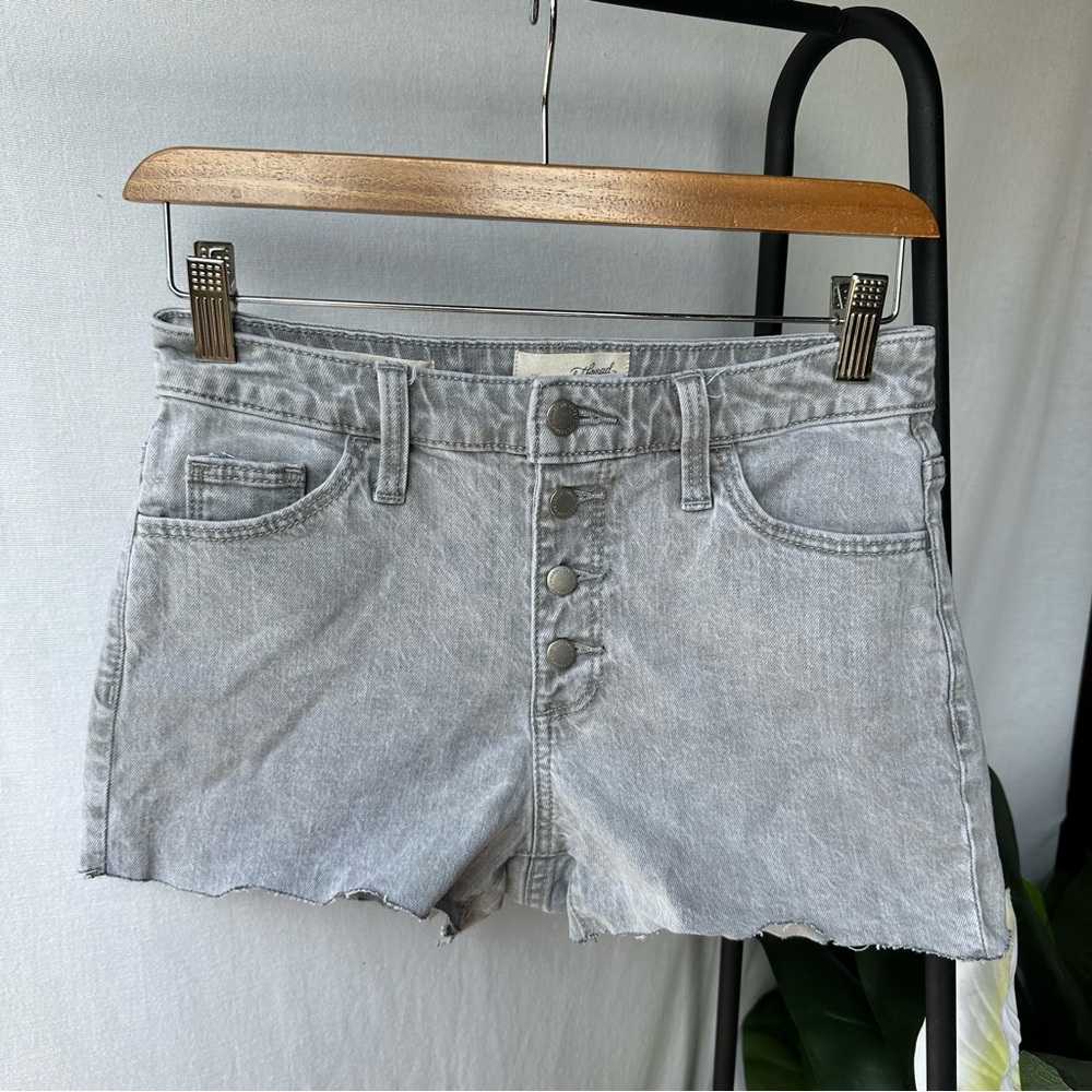 Universal Thread Vintage Midi Grey Button Fly Jea… - image 1